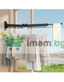 Сгъваема сушилня за дрехи за стенен монтаж разтегателна стойка за дрехи